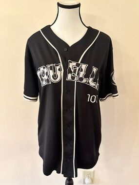 Disney Villains Cruella Black and White Baseball Jersey Shirt XS
